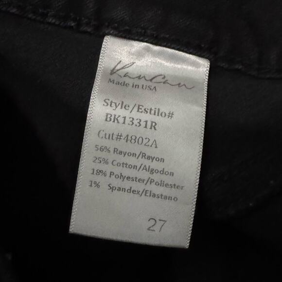 Kancan Black High Rise Distressed Stretch Skinny Jeans Women's Size 27 - Picture 4 of 8